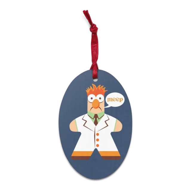 Roll A Crit Mupple Meeple ornament magneet hout