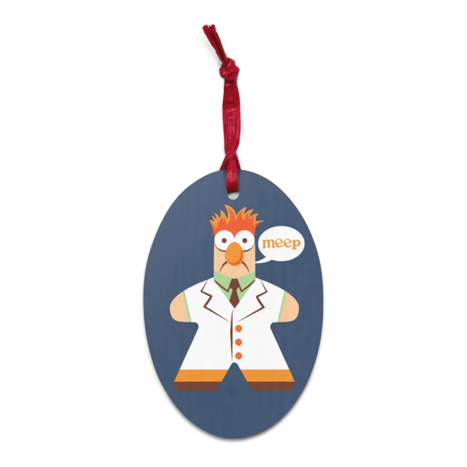 Roll A Crit Mupple Meeple ornament magneet hout