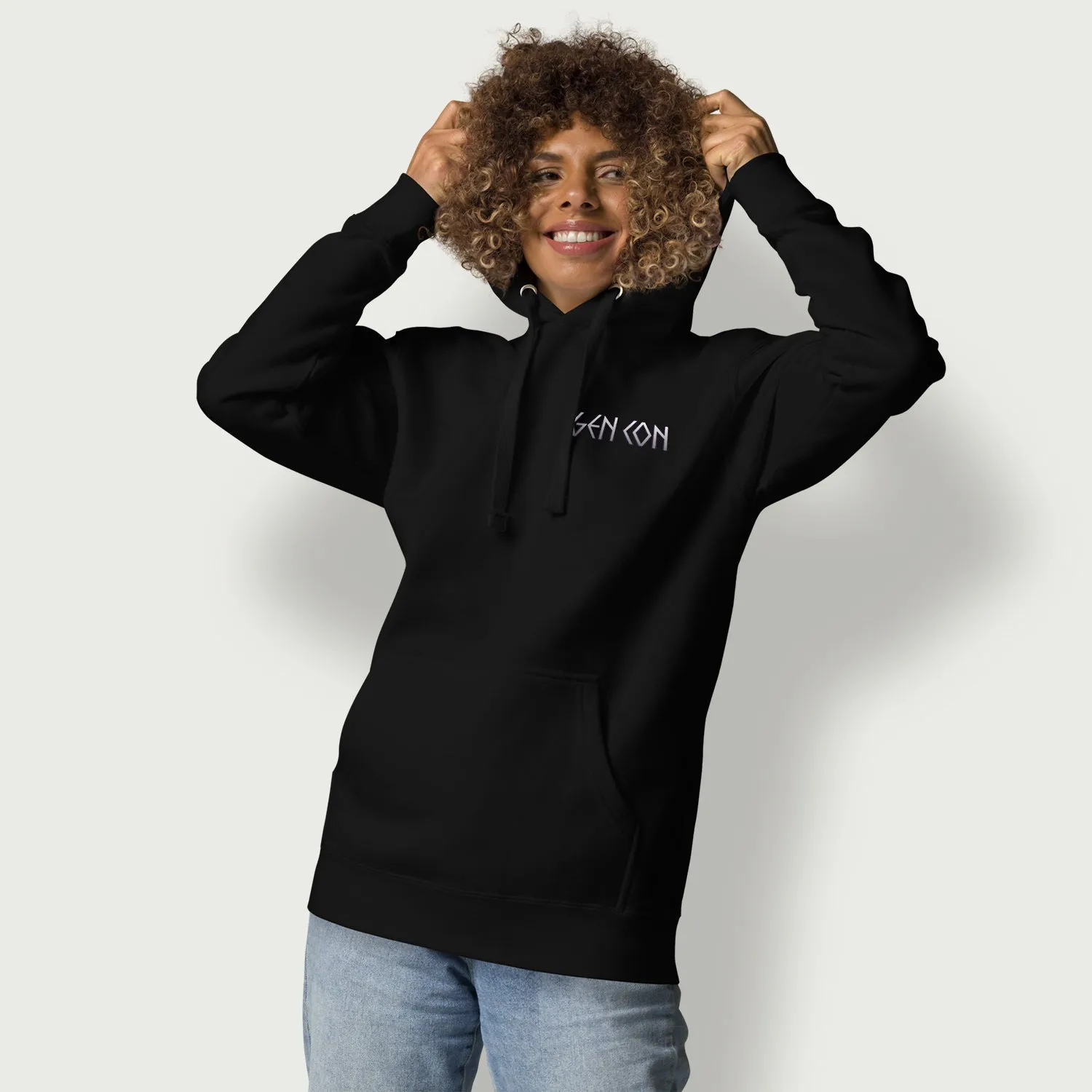 Roll A Crit Gen Con 2026 Manticore hoodie zwart fleece