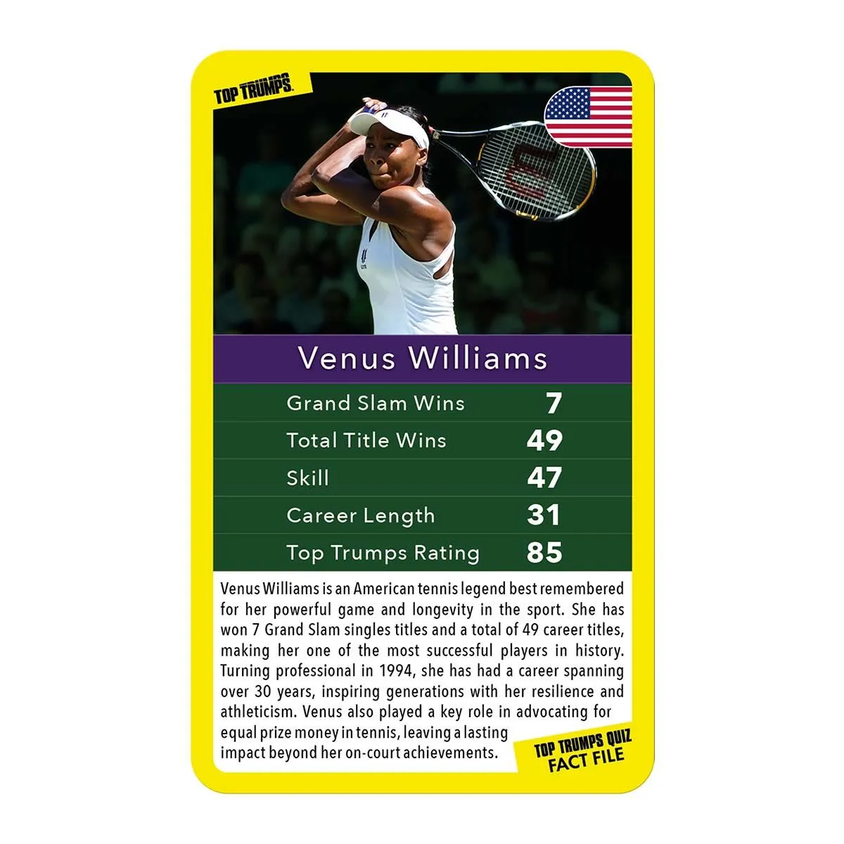 Top Trumps Tennis Stars kaartspel limited edition tennis