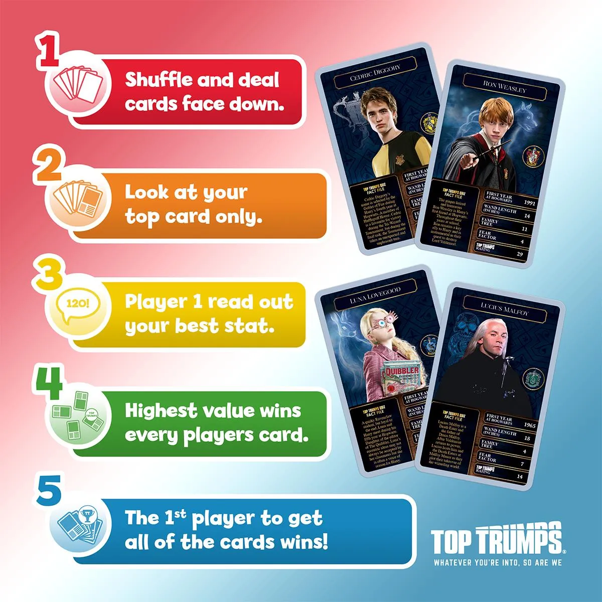 Top Trumps Harry Potter 30 Witches kaartspel tovenaars