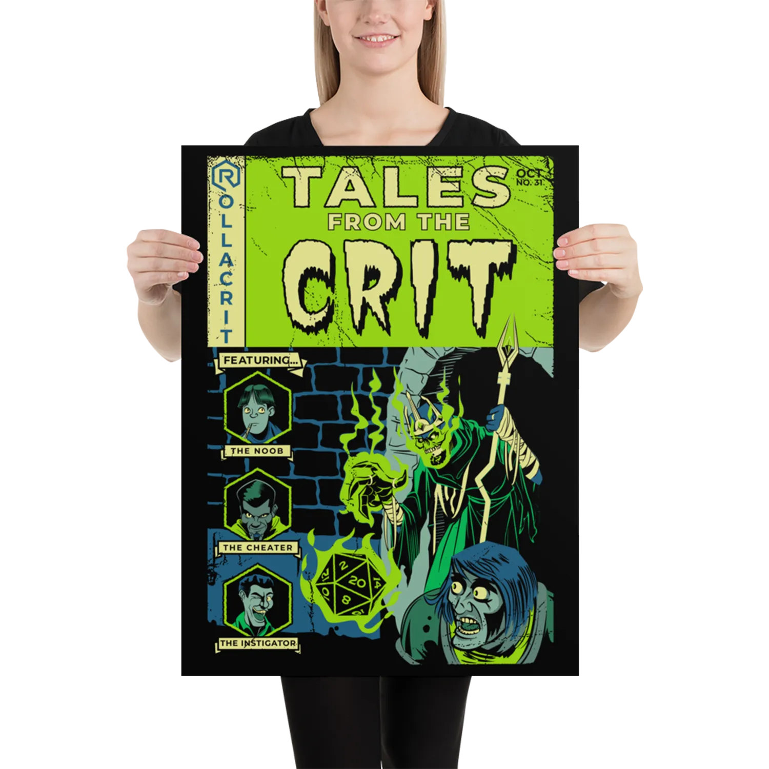 Roll A Crit Tales From the Crit poster 45x60cm Halloween