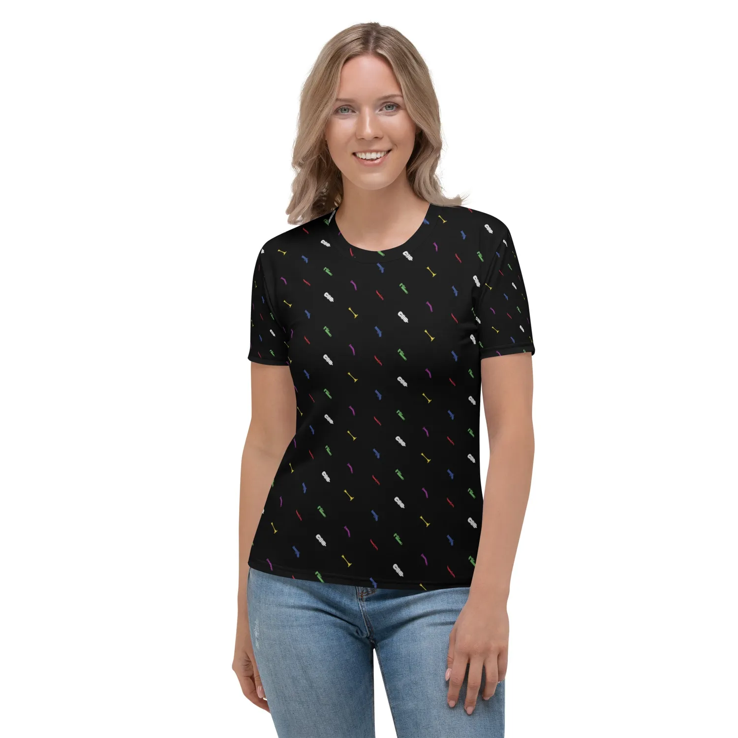 Rollacrit Get a Hint all over print T-shirt dames stretch