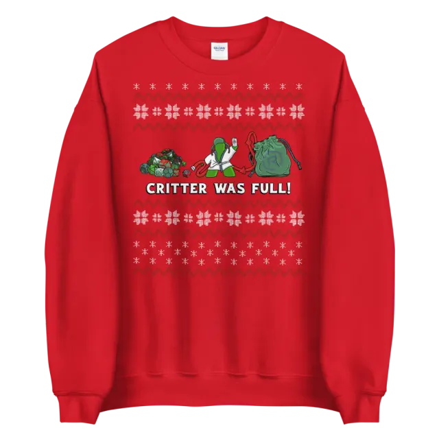 Roll A Crit Critter Was Full sweater unisex maat L