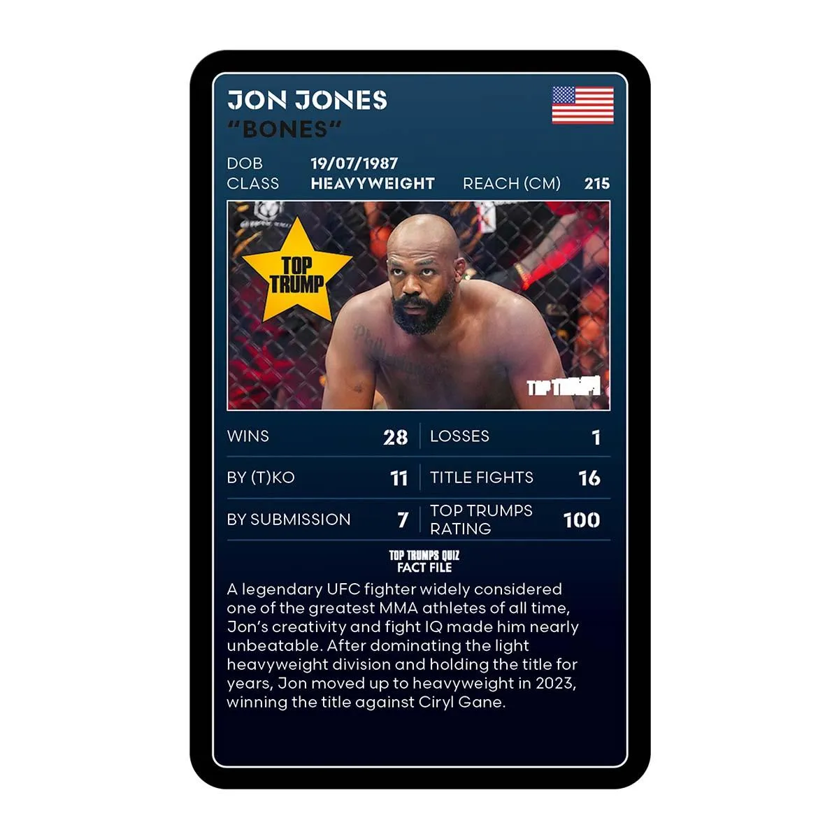 Top Trumps MMA Limited Edition kaartspel vechters 30 kaarten