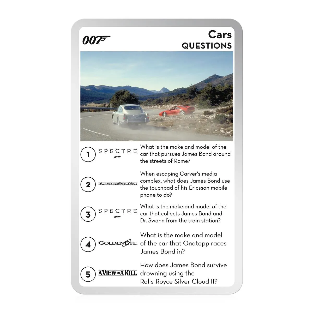 Top Trumps Quiz James Bond 007 quizspel 500 vragen