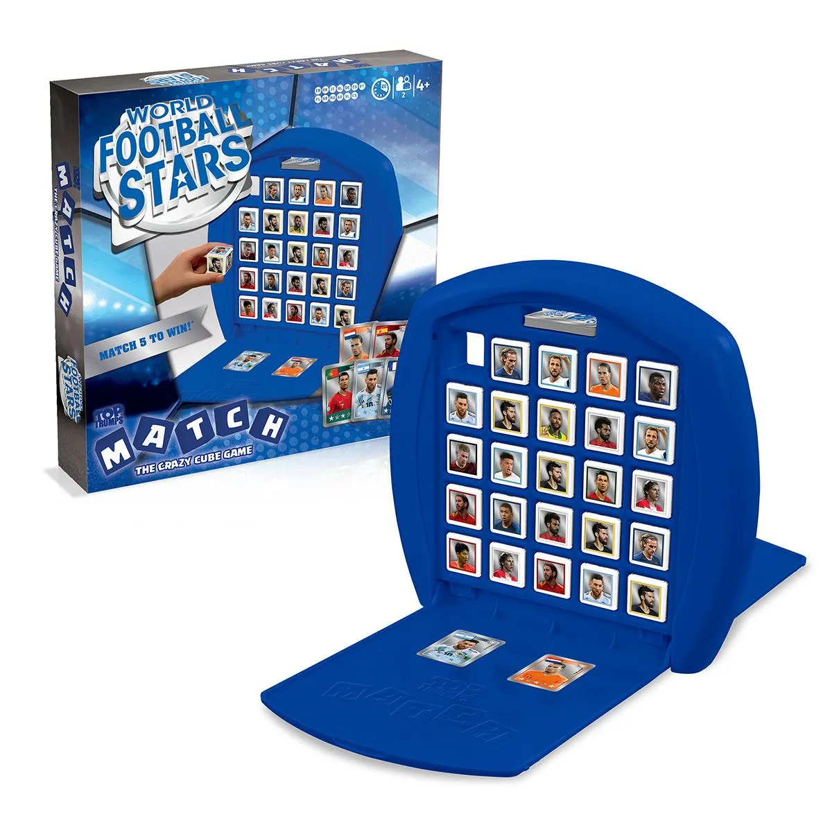 Top Trumps Match World Football Stars spel 5 op rij