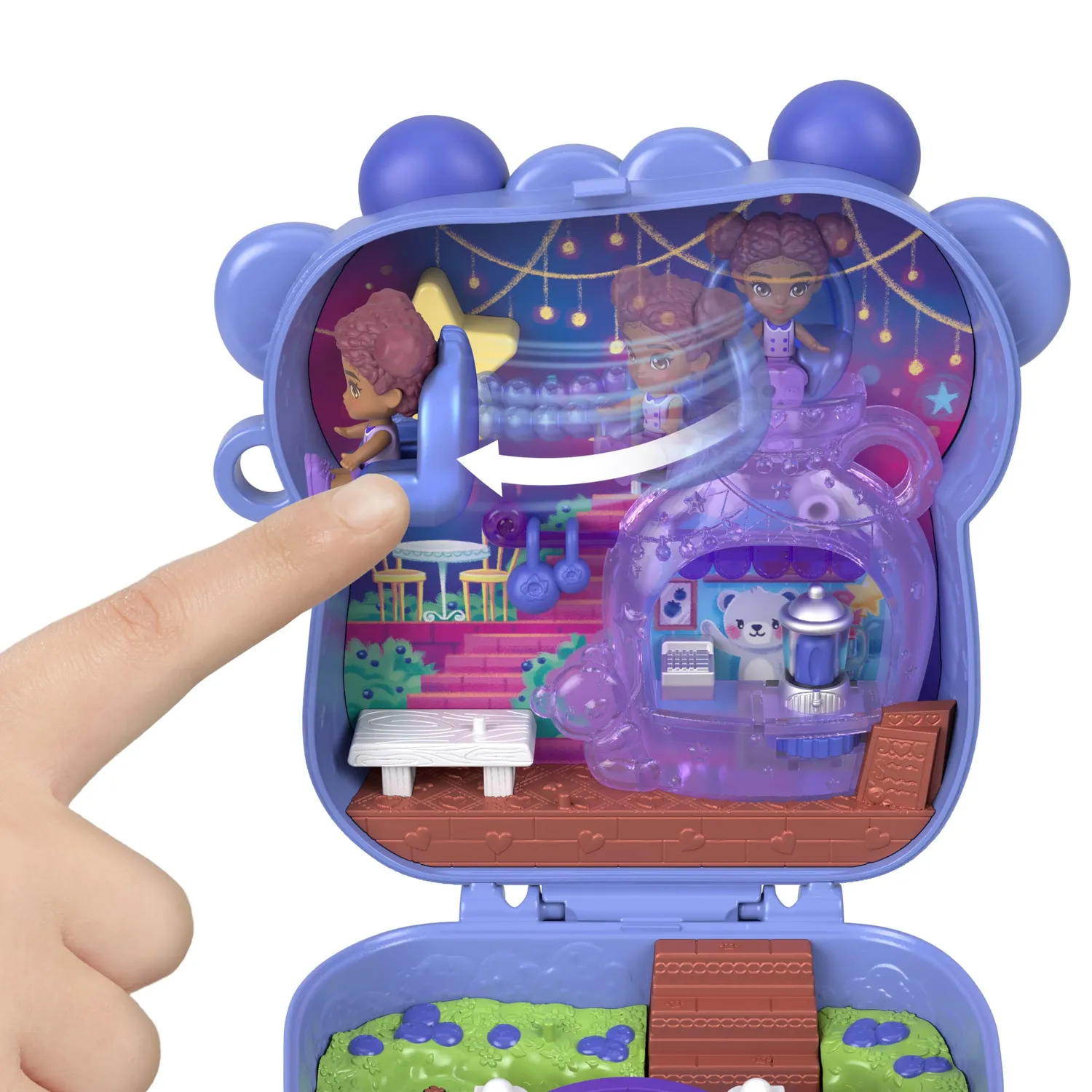 Polly Pocket Bosbessenvriendjes speelset compact met pop
