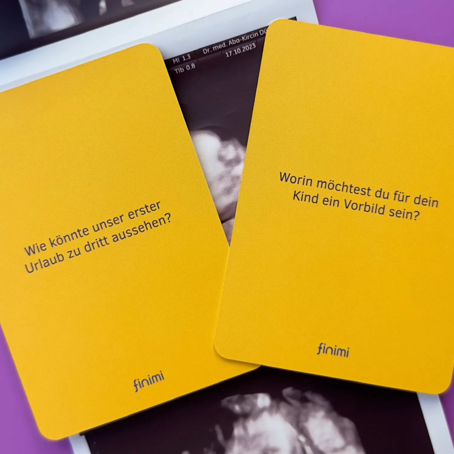 Finimi Ask & Task Geburt kaartspel 52 kaarten ouders-to-be