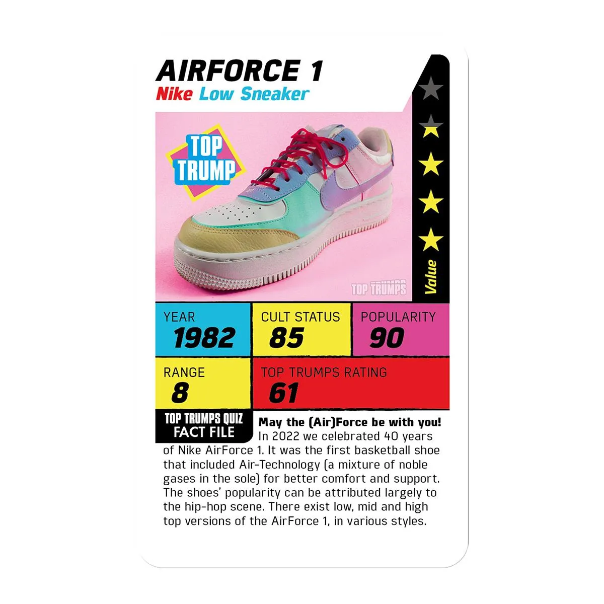 Top Trumps Gen Z Guide to Trainers kaartspel sneakers