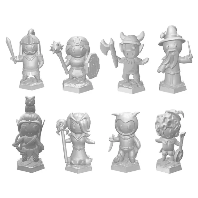 Roll A Crit Heroes of Barcadia STL bundel 8 miniaturen