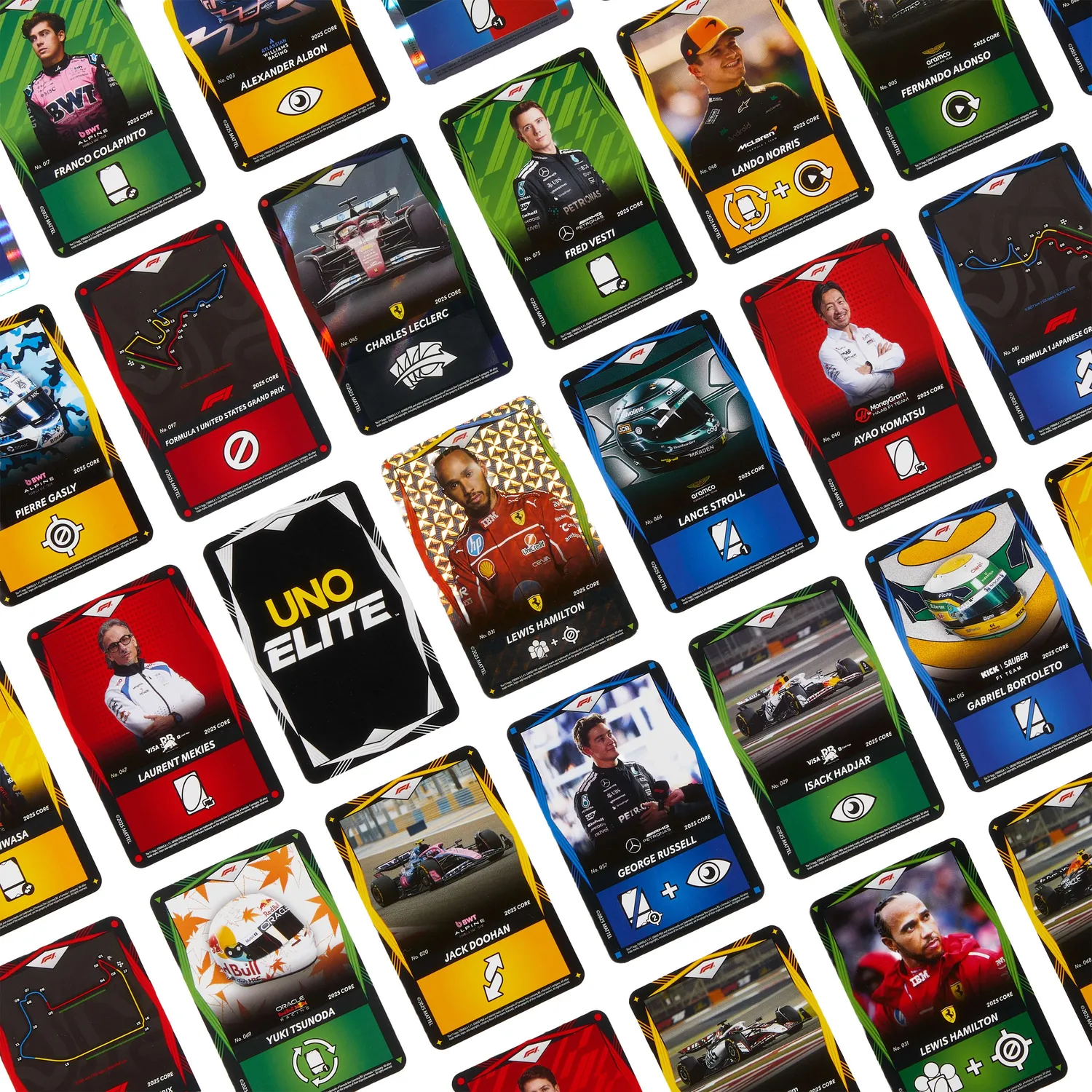 UNO Elite F1 startpakket kaartspel 112 kaarten Formule 1