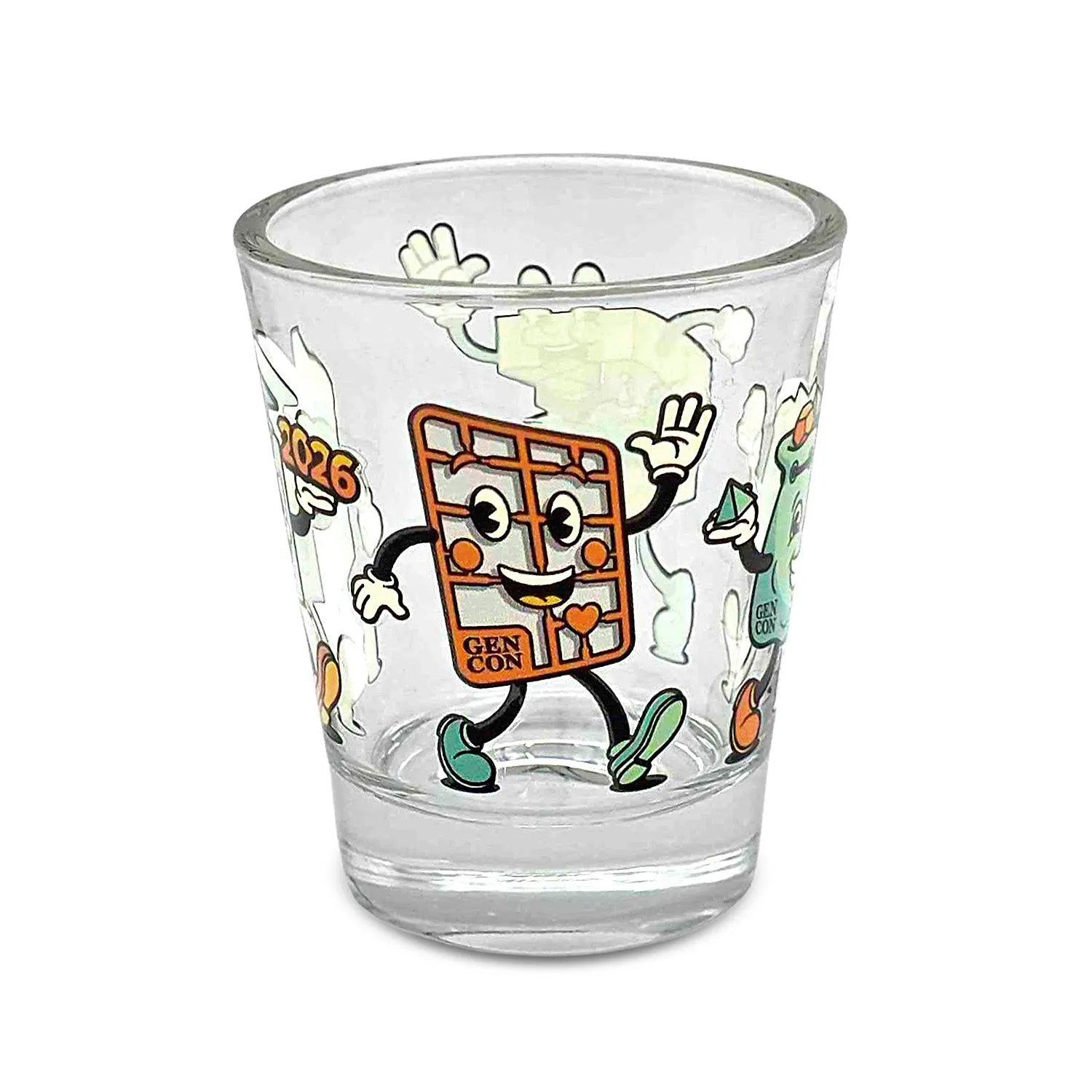 Roll A Crit Let's All Go to Gen Con shotglaasje 1,5 oz glas