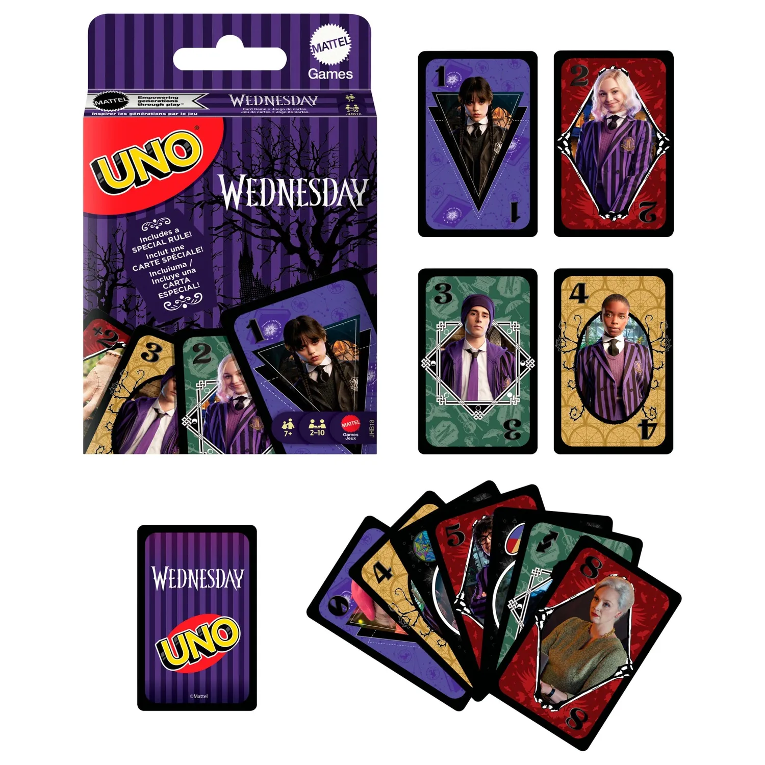 UNO Wednesday kaartspel verzamelaarseditie 7+