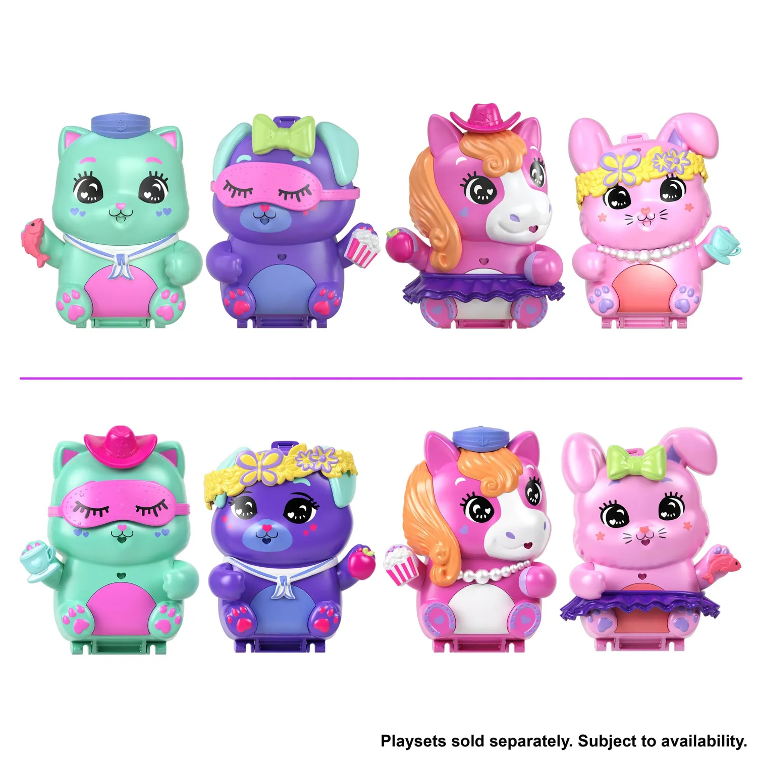 Polly Pocket Core Compact speelset met pop en dier
