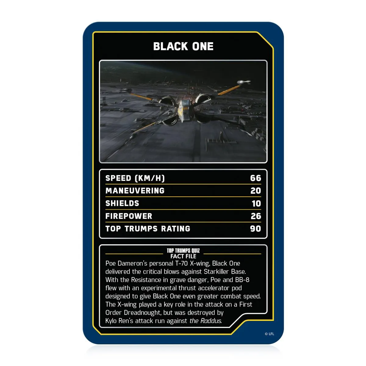 Top Trumps Star Wars Starships kaartspel ruimteschepen