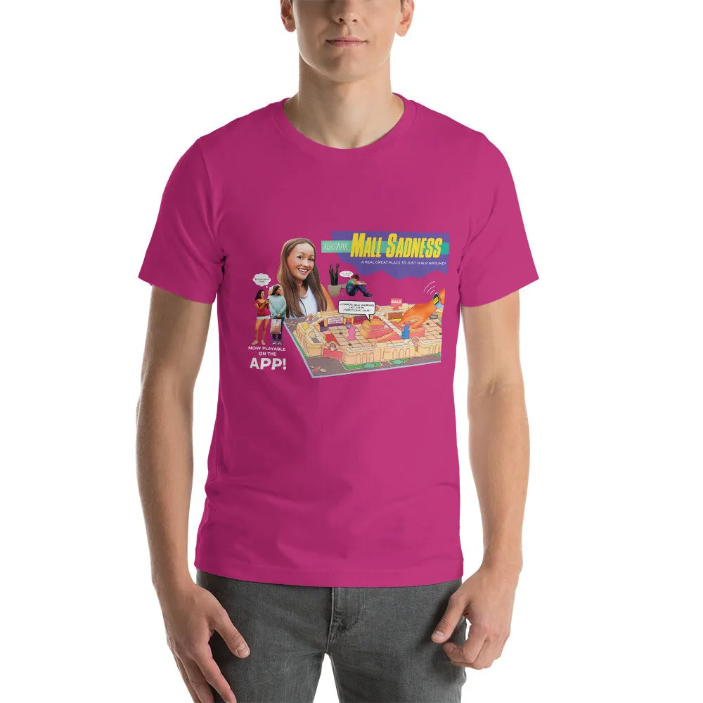 Roll A Crit Mall Sadness Slim Fit T-shirt berry katoen