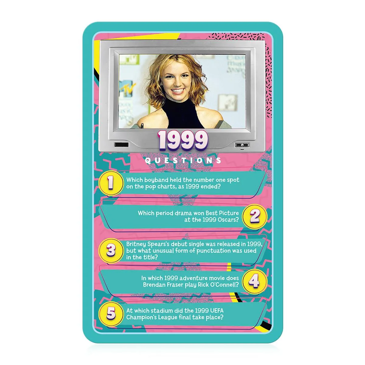 Top Trumps Quiz 1990's quizspel 100 kaarten jaren 90