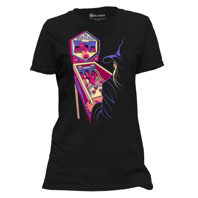 Roll A Crit Pinball Wizard Femme T-shirt dames katoen