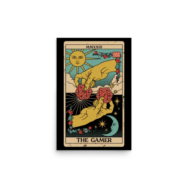 Gen Con The Gamer Tarot poster 30x45cm Gen Con 2023 editie