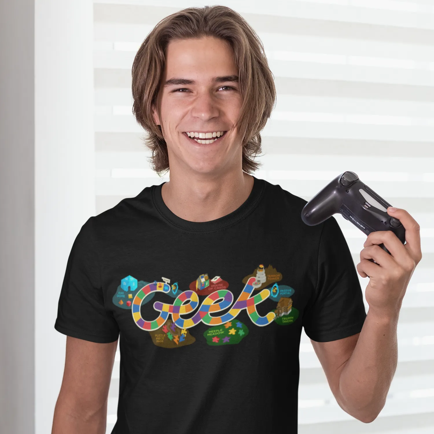 Roll A Crit Geekland t-shirt unisex katoen bordspel