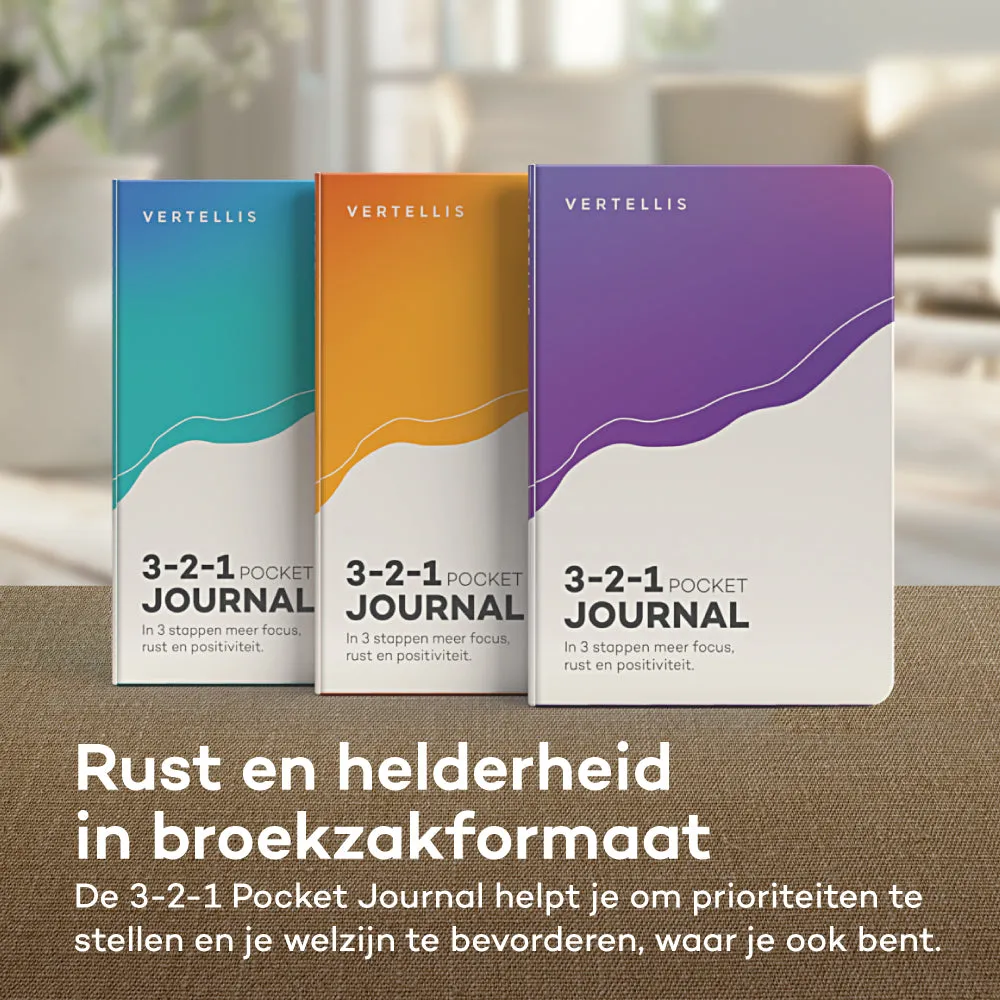 Vertellis 3-2-1 Pocket Journal A6 192 pagina's