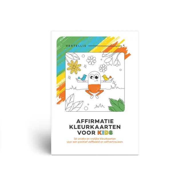 Vertellis Affirmatie Kids kleurkaarten 16 stuks