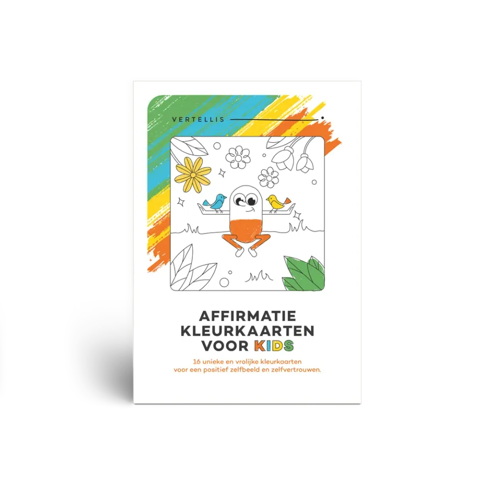 Vertellis Affirmatie Kids kleurkaarten 16 stuks