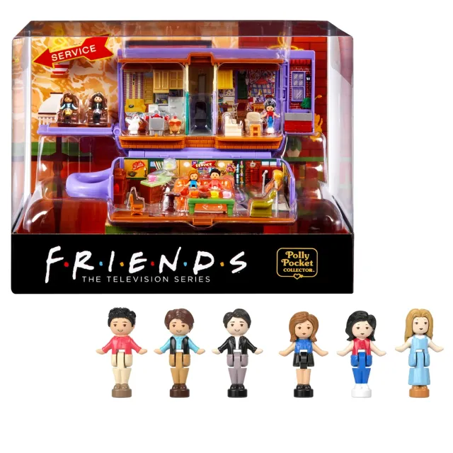 Polly Pocket Friends Collector compact Central Perk 6 poppetjes