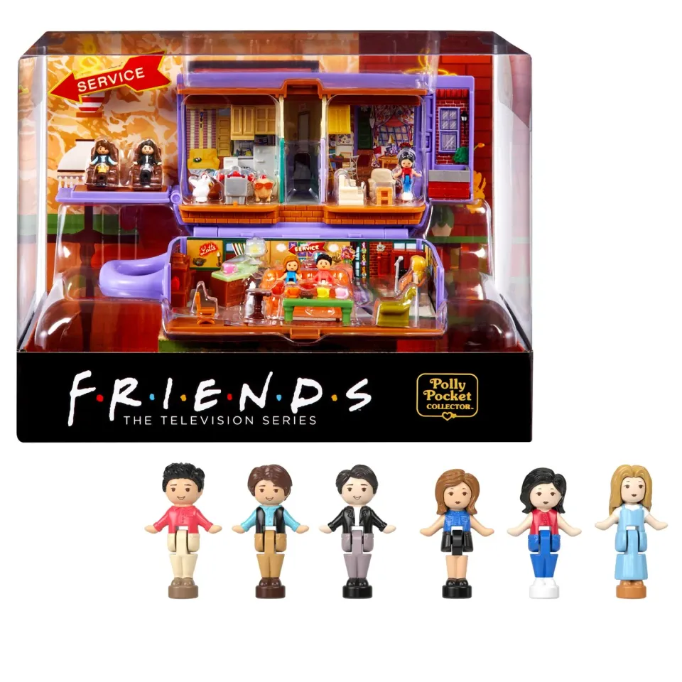 Polly Pocket Friends Collector compact Central Perk 6 poppetjes