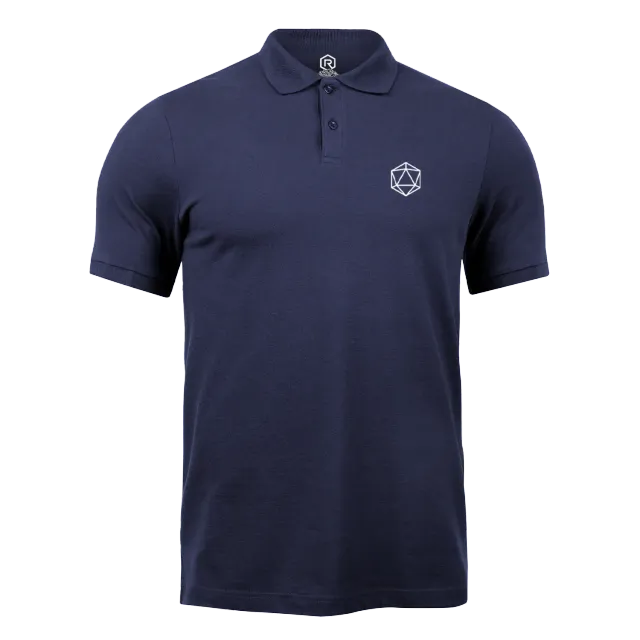 Gen Con d20 Polo Shirt geborduurd katoen-polyester