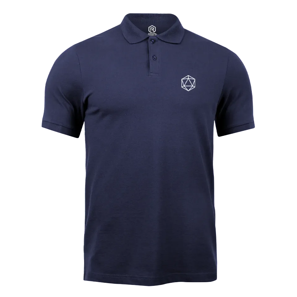 Gen Con d20 Polo Shirt geborduurd katoen-polyester