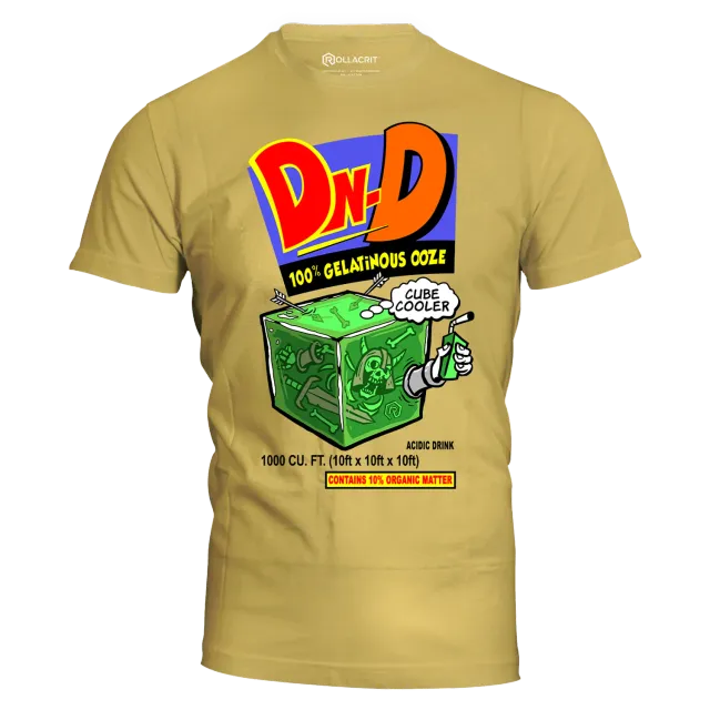 Rollacrit Gelatinous Cubic Cooler T-shirt geel slim fit M