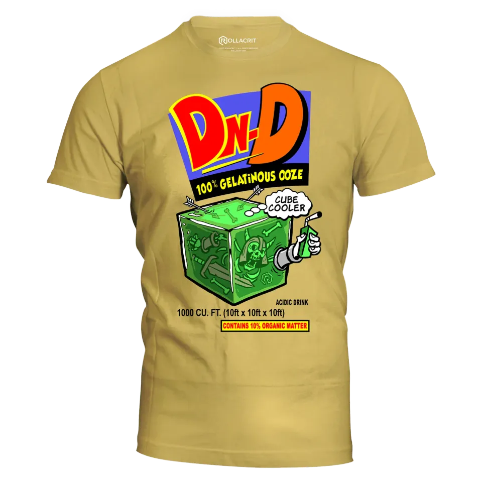 Rollacrit Gelatinous Cubic Cooler T-shirt geel slim fit M