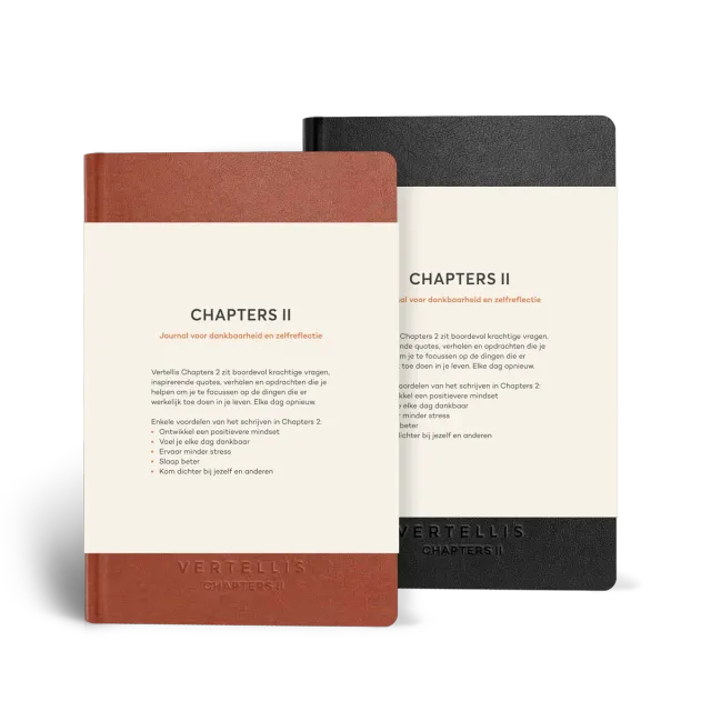 Vertellis Chapters 2 journal zwart zelfreflectie