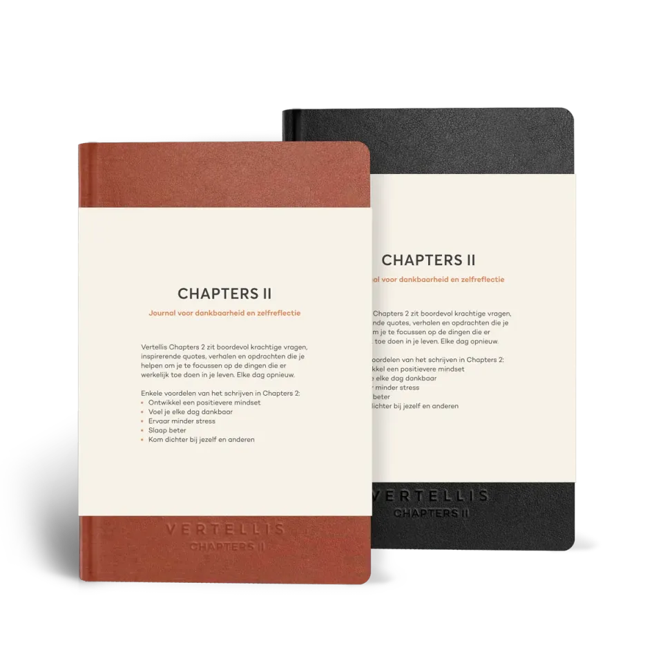 Vertellis Chapters 2 journal zwart zelfreflectie