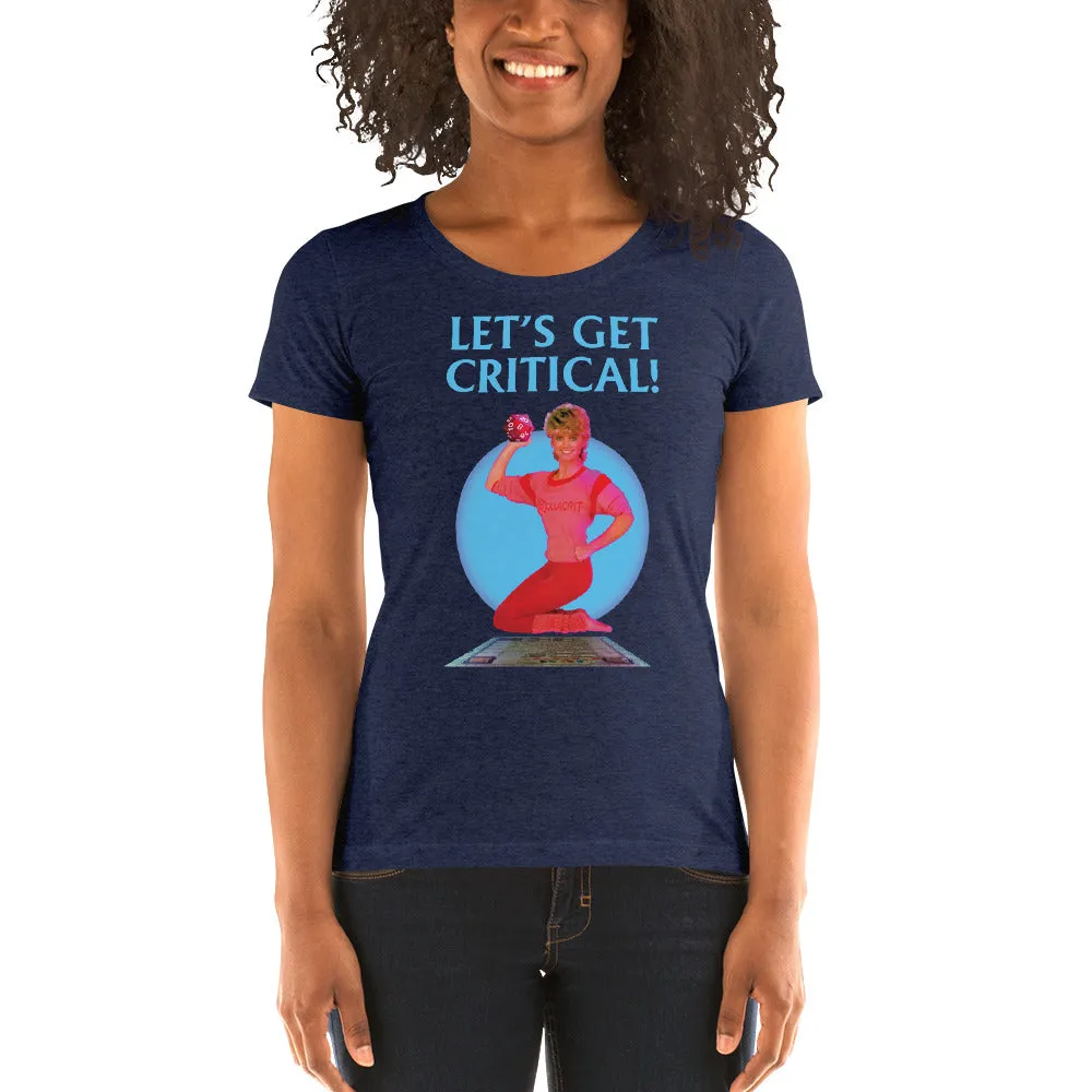 Roll A Crit Let's Get Critical fitted T-shirt paars