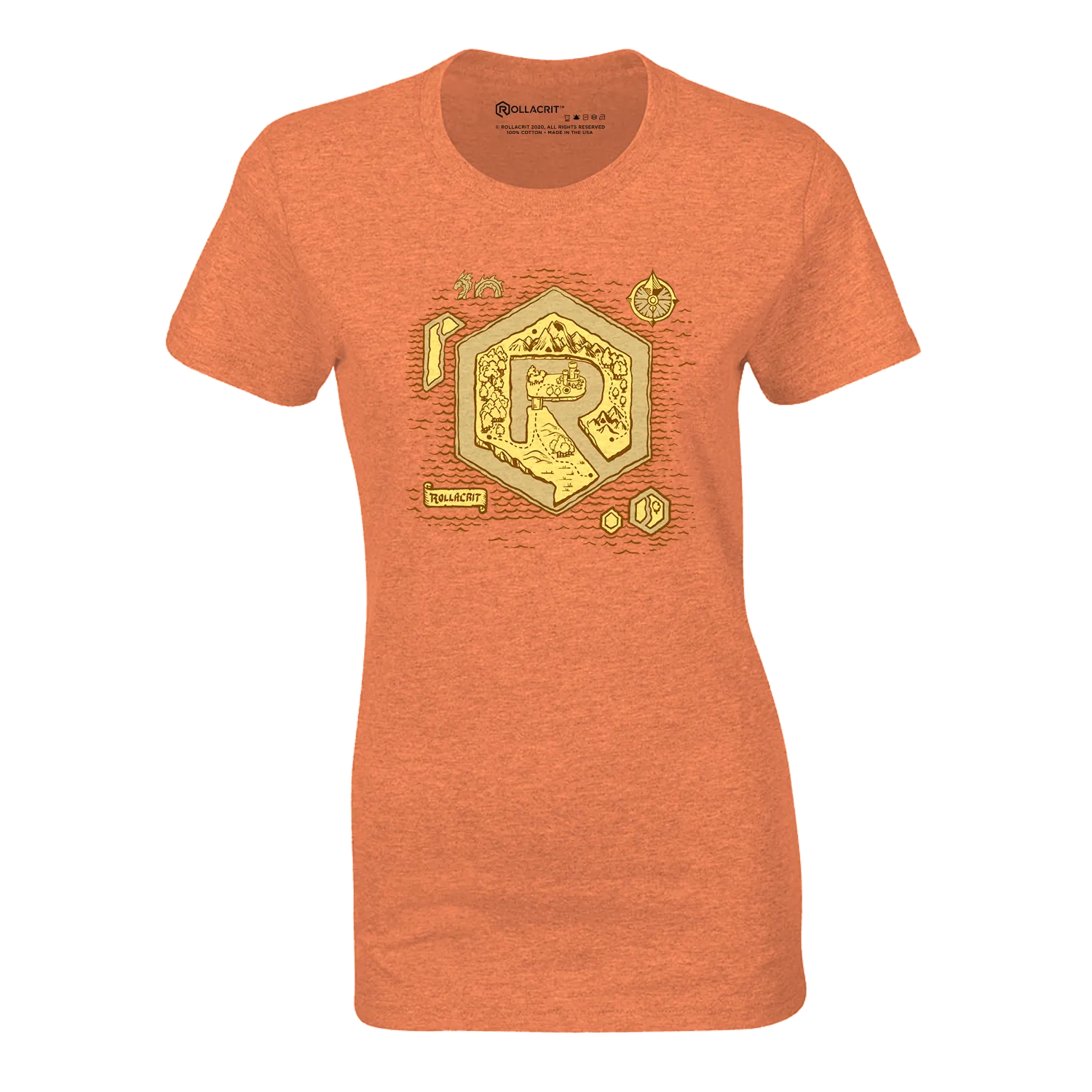 Roll A Crit Rollacrit Island fitted t-shirt triblend