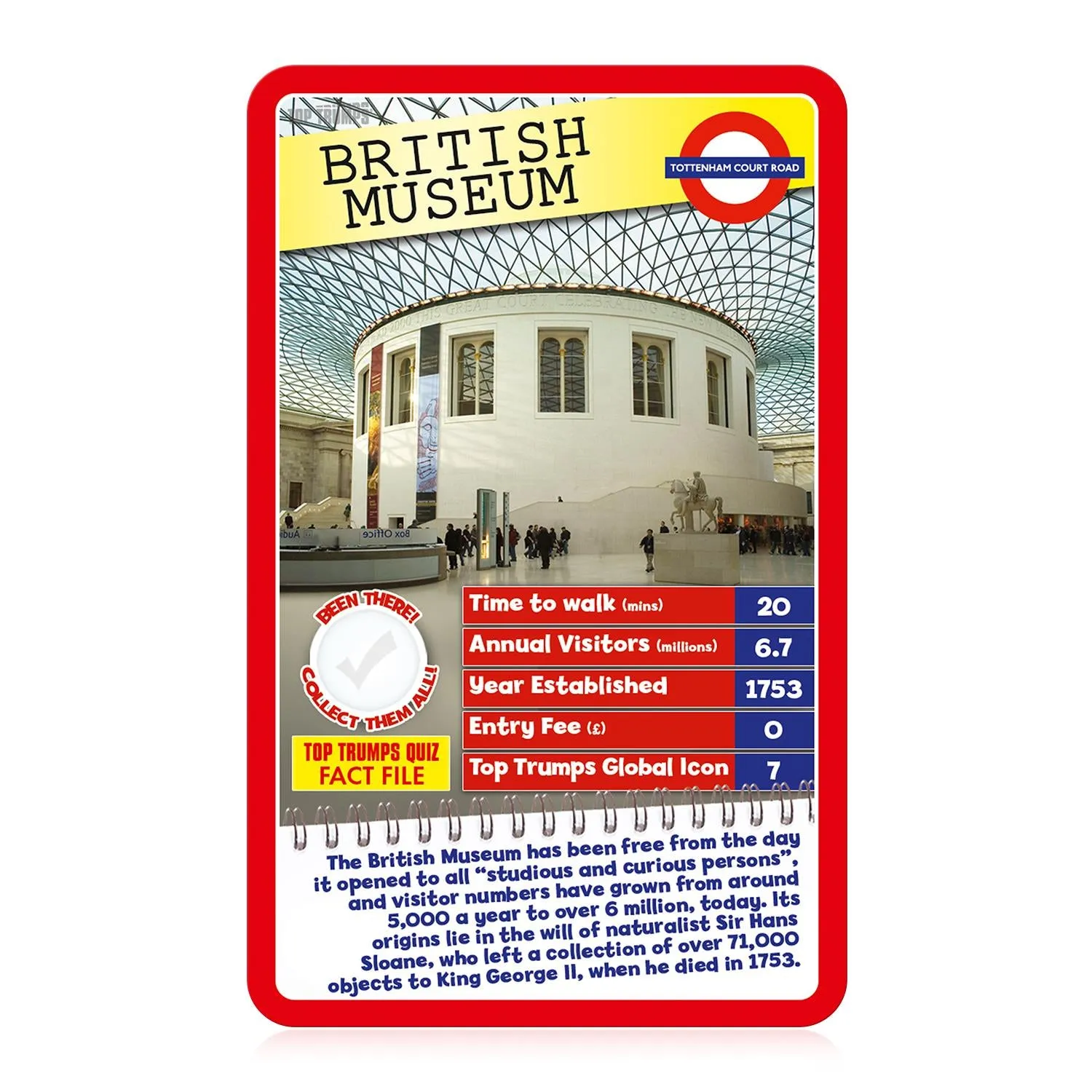 Top Trumps London 30 Things to See kaartspel bezienswaardigheden