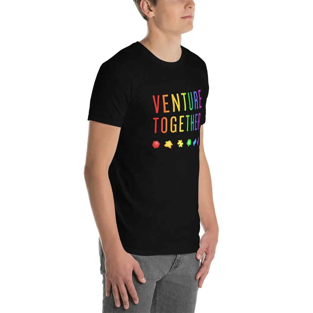 Roll A Crit Venture Together T-shirt unisex pride katoen