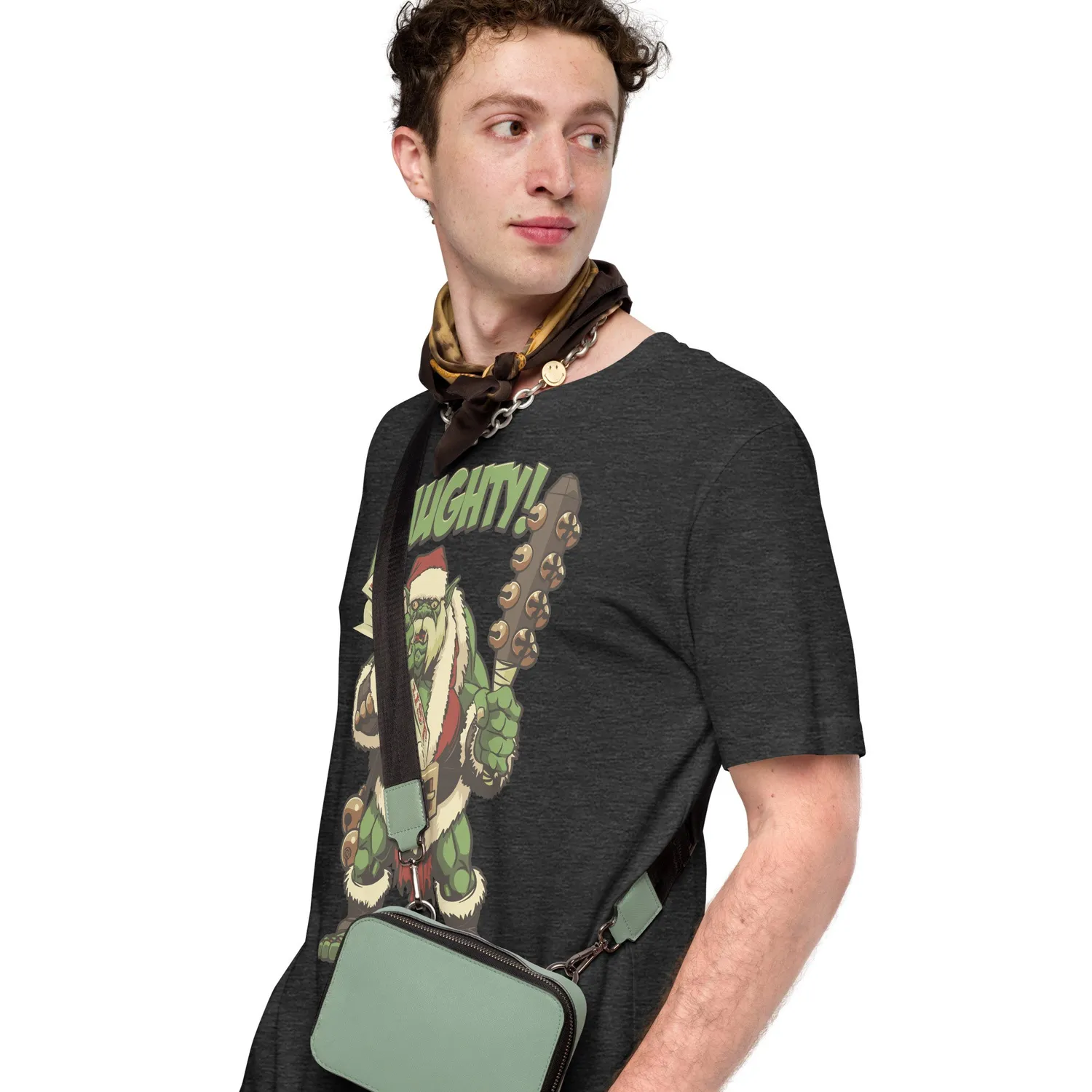 Roll A Crit Holiday Naughty Ogre T-shirt slim fit kerst