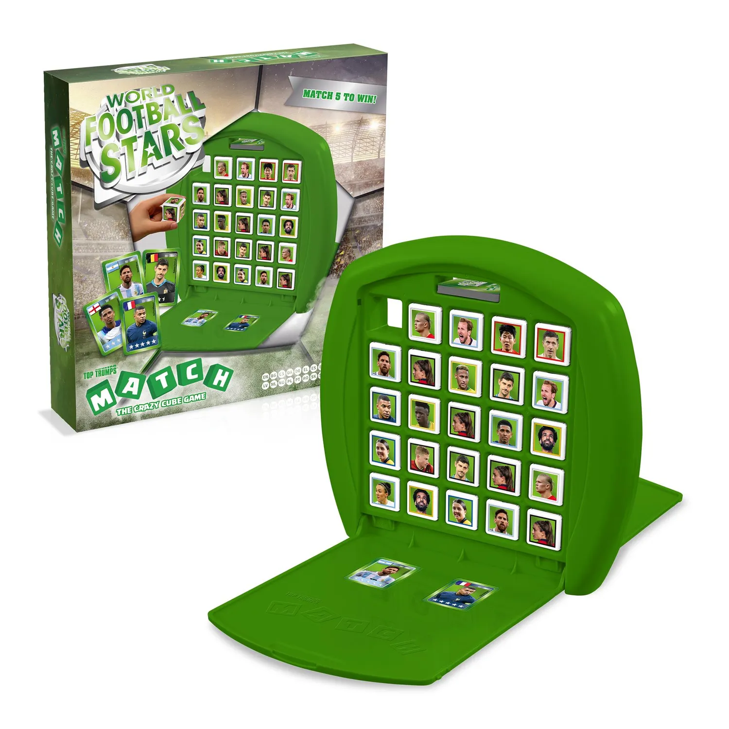 Top Trumps Match World Football Stars bordspel groen 2 spelers