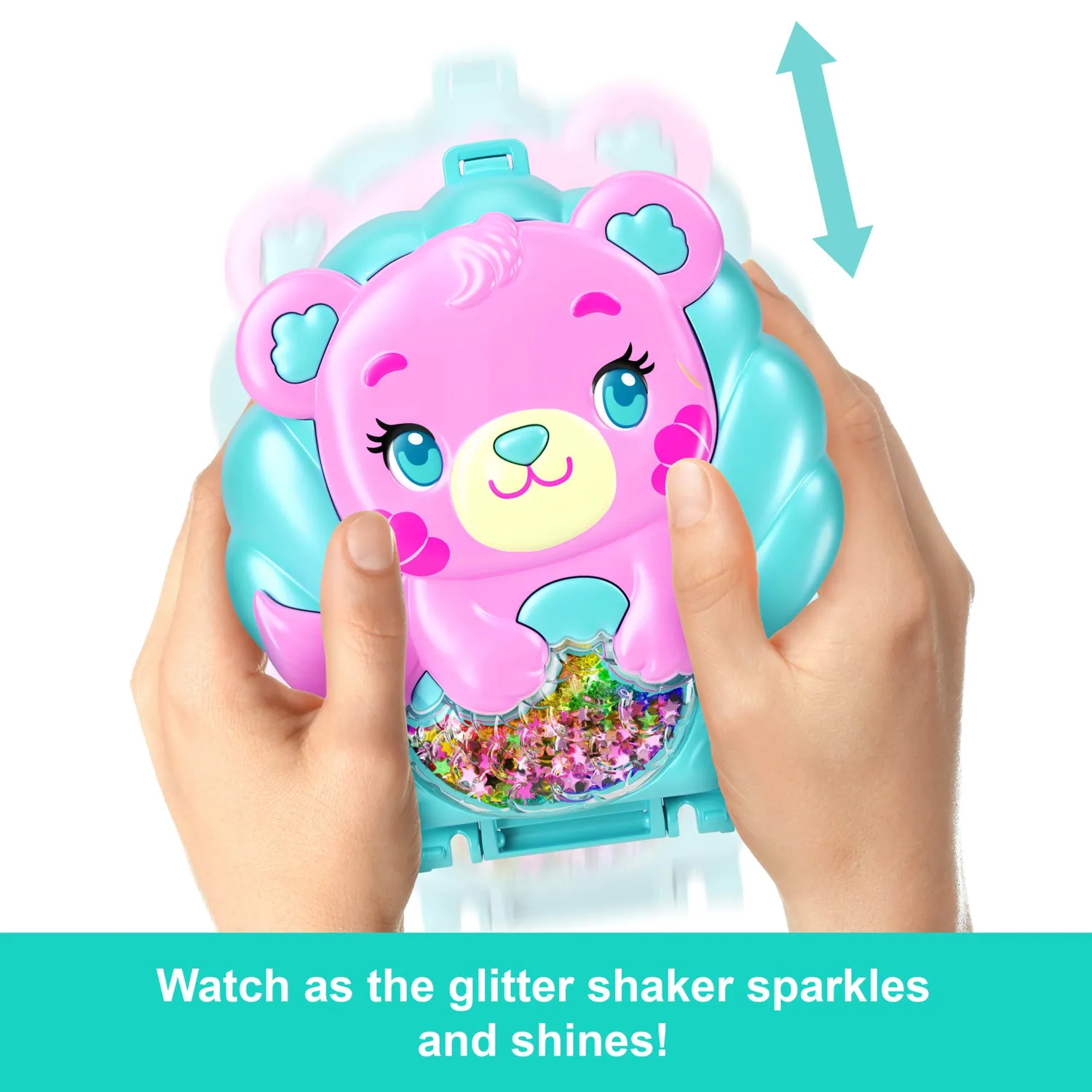 Polly Pocket Glitter Island compact speelset zeemeermin
