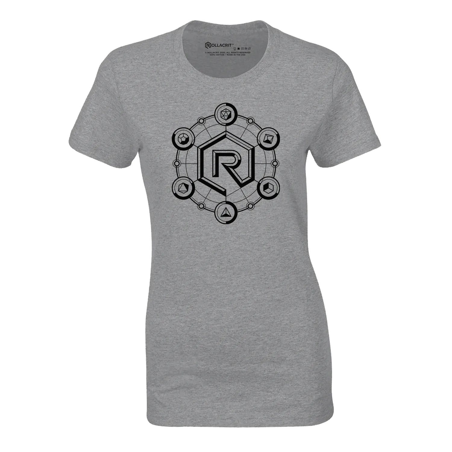 Roll A Crit Phases of Crit T-shirt fitted berry triblend