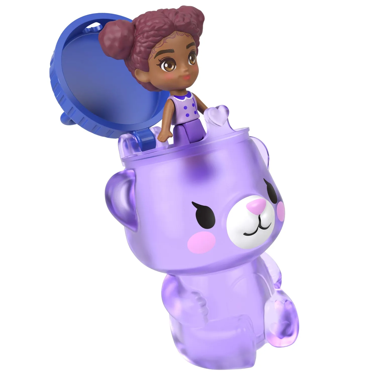 Polly Pocket Blauwe Bes Vrienden schatulle speelset bosbes