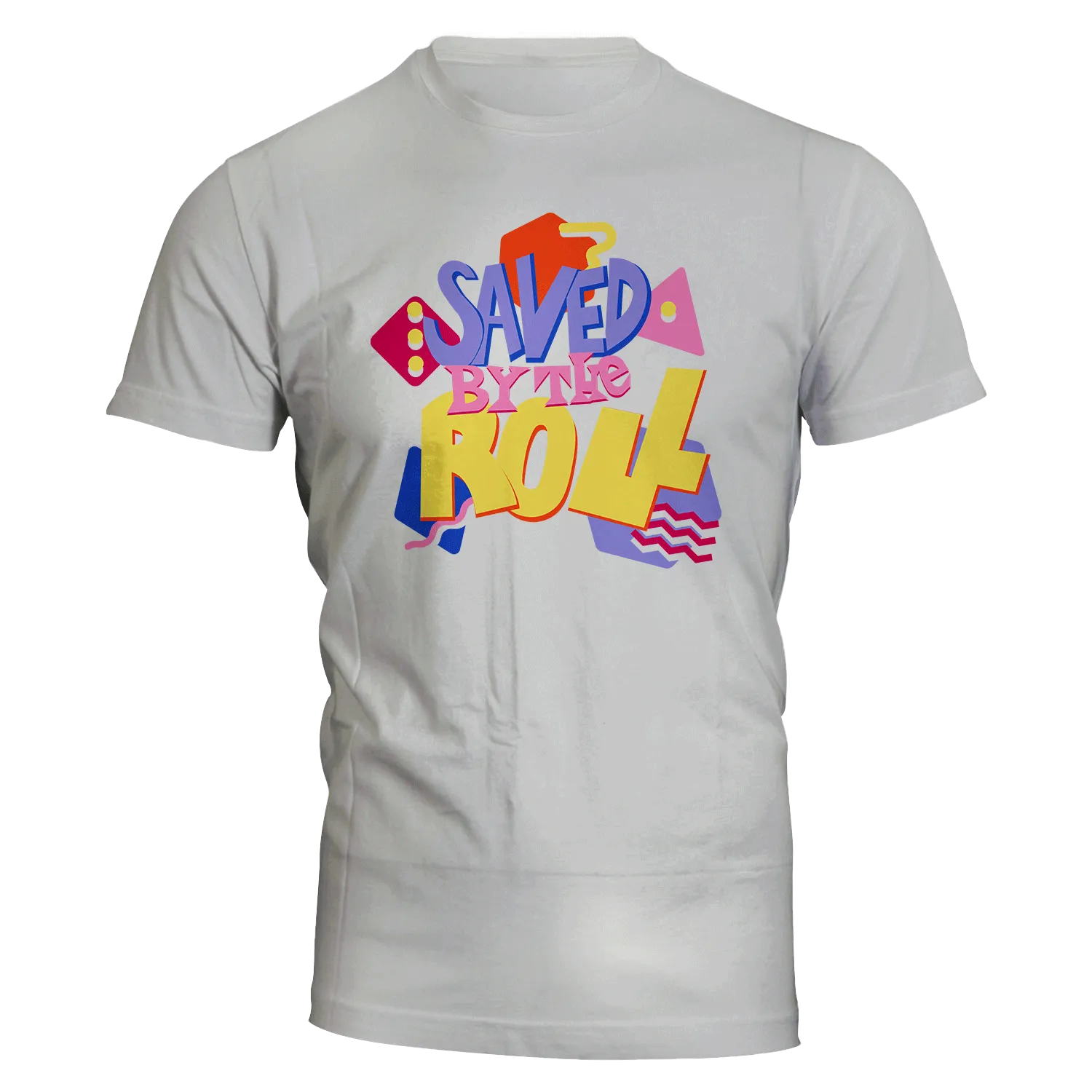 Roll A Crit Saved by the Roll T-shirt zwart katoen