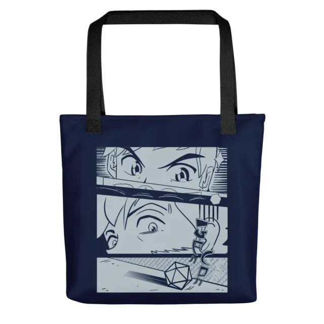 Roll A Crit Gen Con Anime Triptych tote bag 10 liter