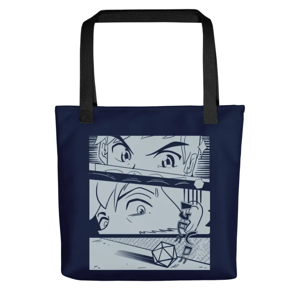 Roll A Crit Gen Con Anime Triptych tote bag 10 liter