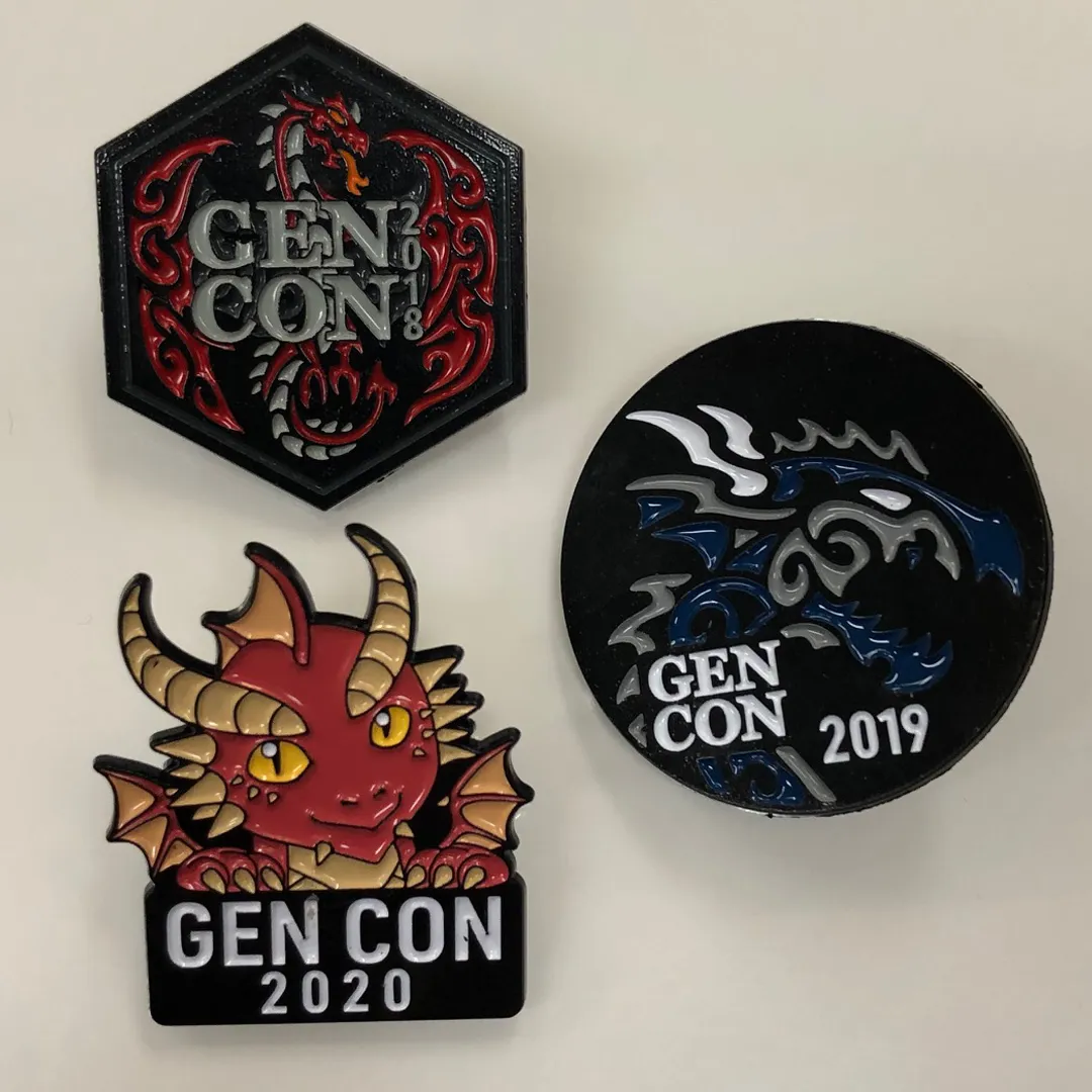 Roll A Crit Gen Con 2020 pin set emaille verzamelaar