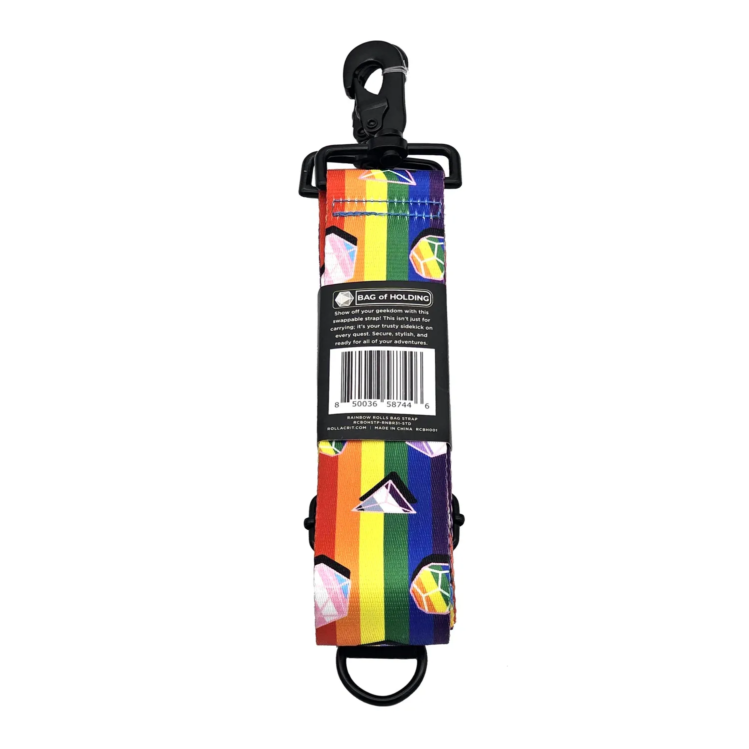 Roll A Crit Rainbow Rolls draagriem 55 inch nylon